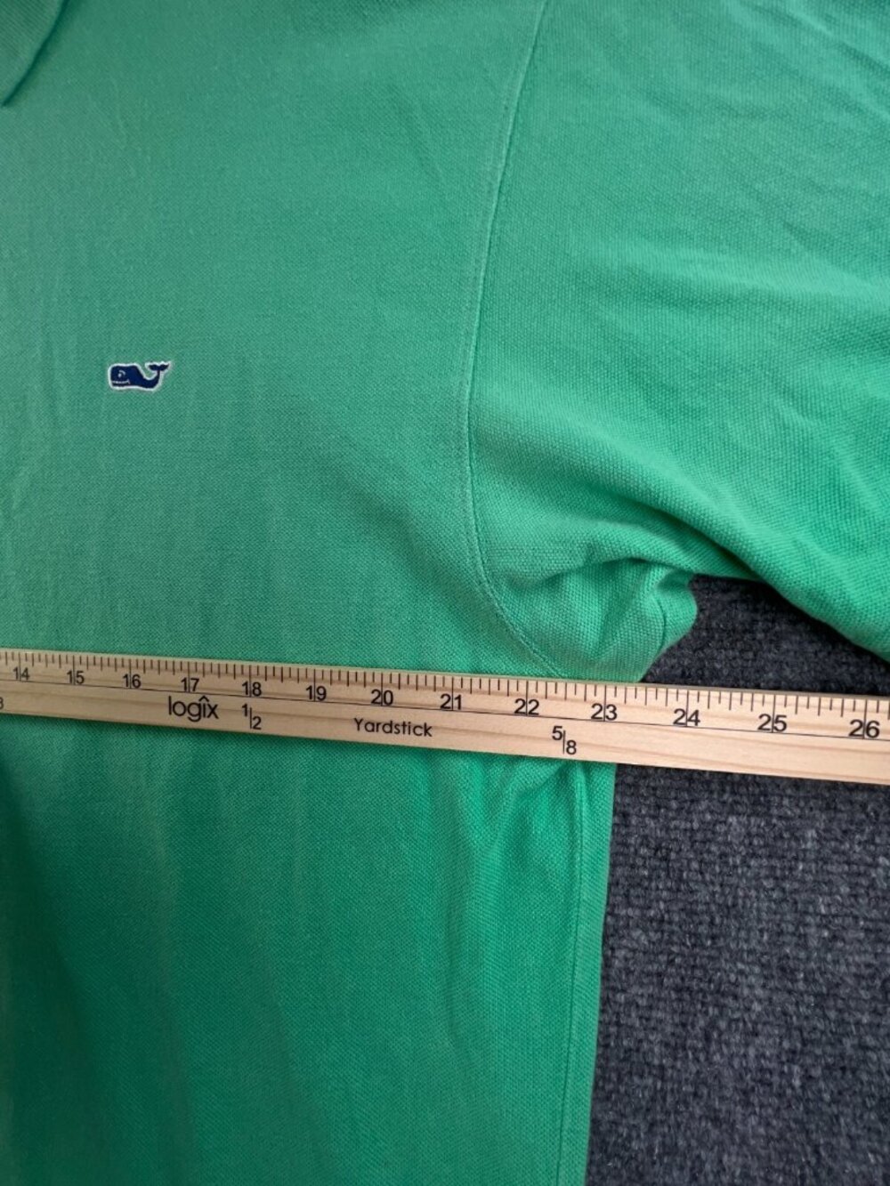 Vineyard Vines Short Sleeve Polo Shirt Men’s Solid Green Pullover Cotton Large - Picture 6 of 15